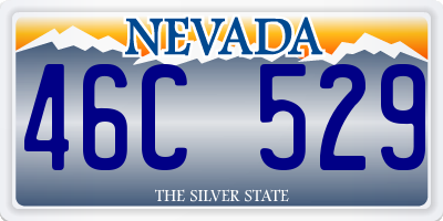 NV license plate 46C529