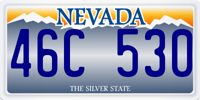 NV license plate 46C530