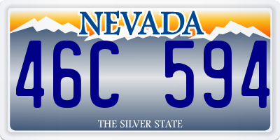 NV license plate 46C594