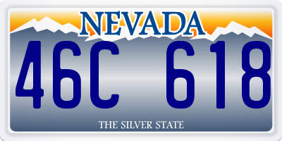 NV license plate 46C618