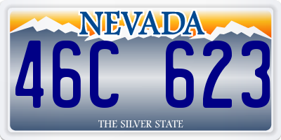 NV license plate 46C623