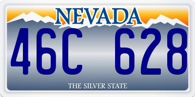 NV license plate 46C628