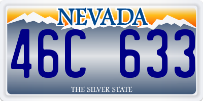 NV license plate 46C633