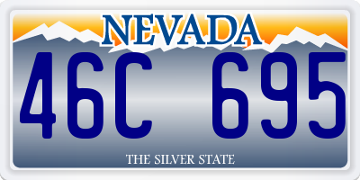 NV license plate 46C695
