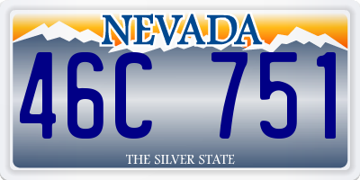 NV license plate 46C751
