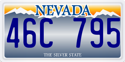 NV license plate 46C795