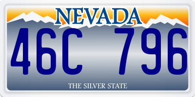 NV license plate 46C796