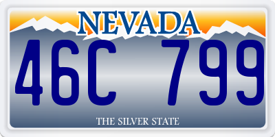 NV license plate 46C799