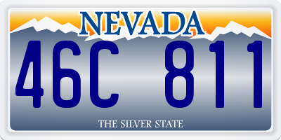 NV license plate 46C811