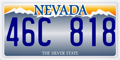 NV license plate 46C818