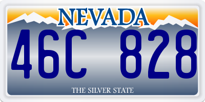 NV license plate 46C828