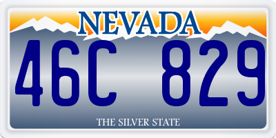 NV license plate 46C829