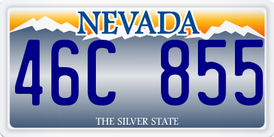 NV license plate 46C855