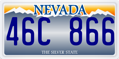 NV license plate 46C866