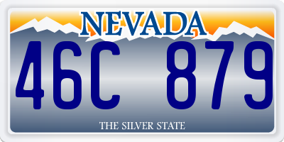NV license plate 46C879