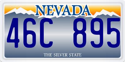 NV license plate 46C895