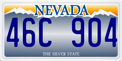 NV license plate 46C904