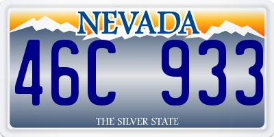 NV license plate 46C933