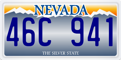 NV license plate 46C941