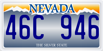 NV license plate 46C946