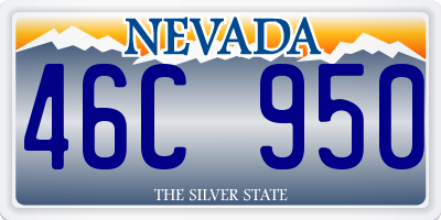 NV license plate 46C950