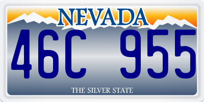 NV license plate 46C955