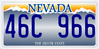 NV license plate 46C966