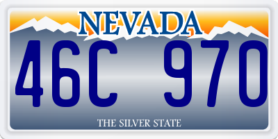 NV license plate 46C970