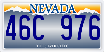 NV license plate 46C976