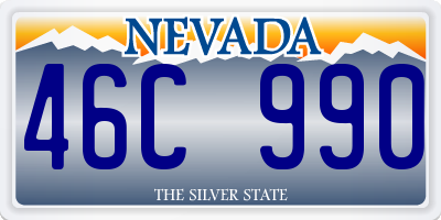 NV license plate 46C990