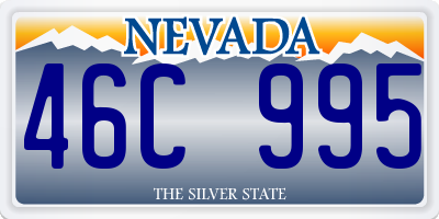 NV license plate 46C995