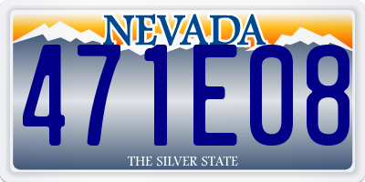 NV license plate 471E08