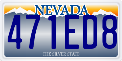 NV license plate 471ED8