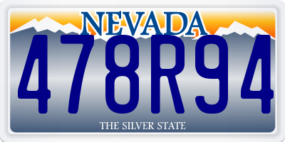 NV license plate 478R94