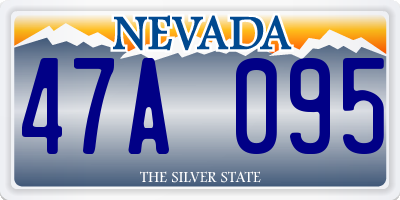 NV license plate 47A095