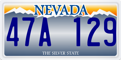 NV license plate 47A129
