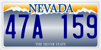 NV license plate 47A159