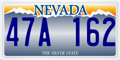 NV license plate 47A162