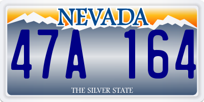 NV license plate 47A164