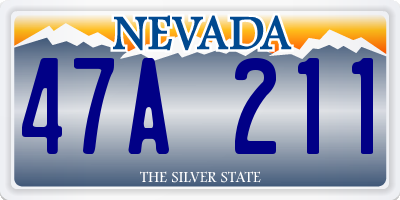 NV license plate 47A211