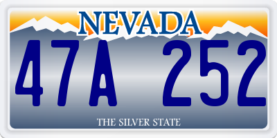 NV license plate 47A252