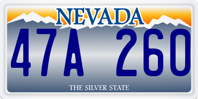 NV license plate 47A260
