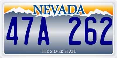 NV license plate 47A262