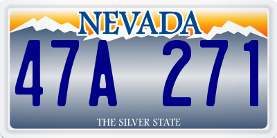 NV license plate 47A271