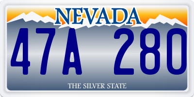 NV license plate 47A280