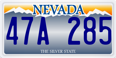 NV license plate 47A285