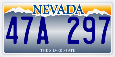 NV license plate 47A297