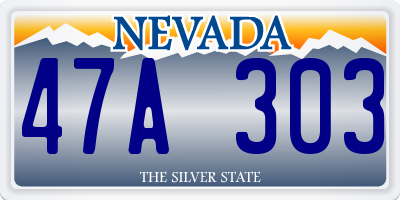 NV license plate 47A303