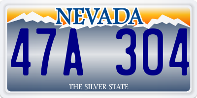 NV license plate 47A304