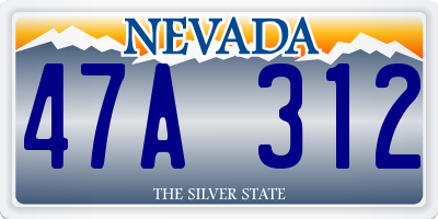 NV license plate 47A312
